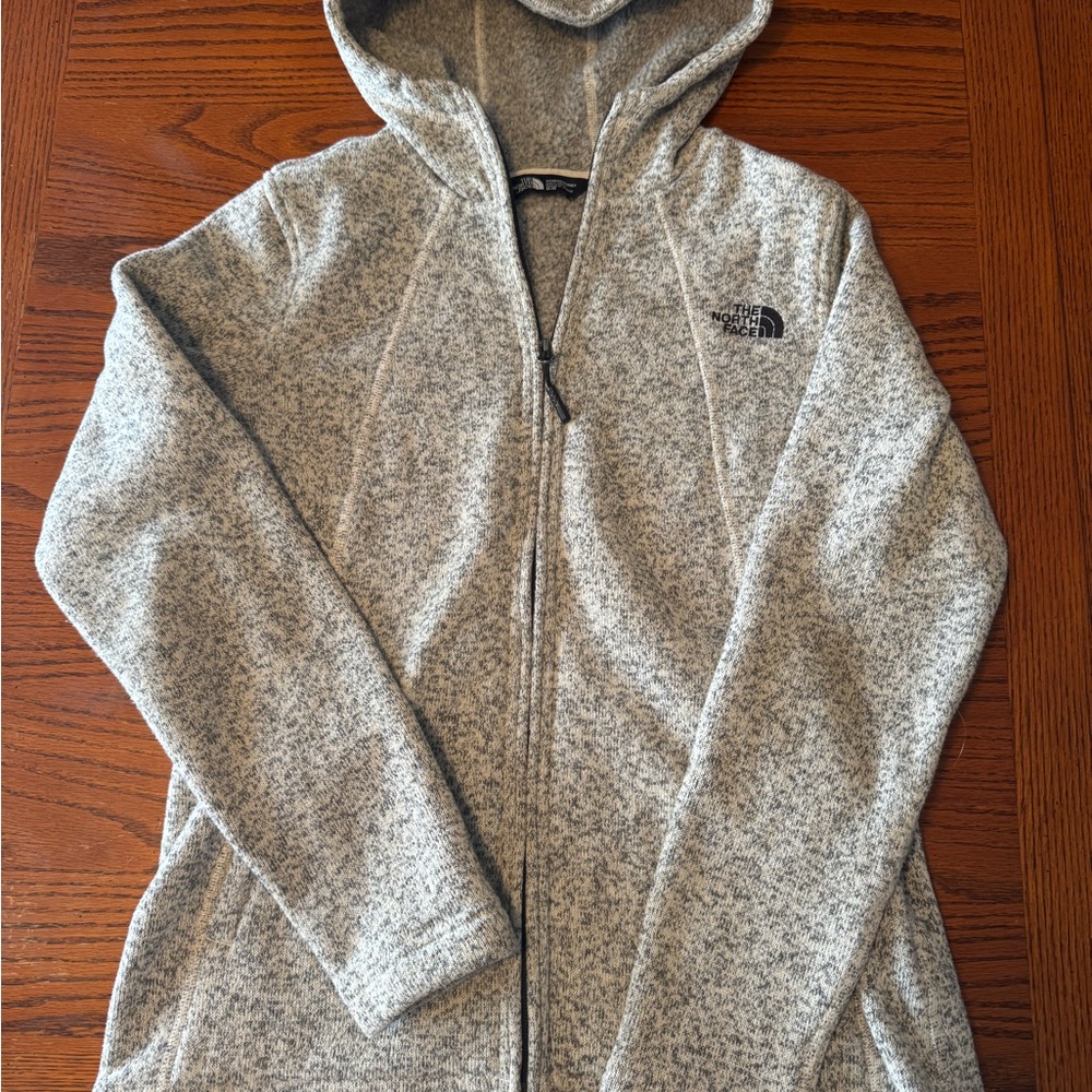 The North Face Heathered Gray Fleece Jacket